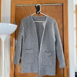 Warm Grey Cardigan with Pockets